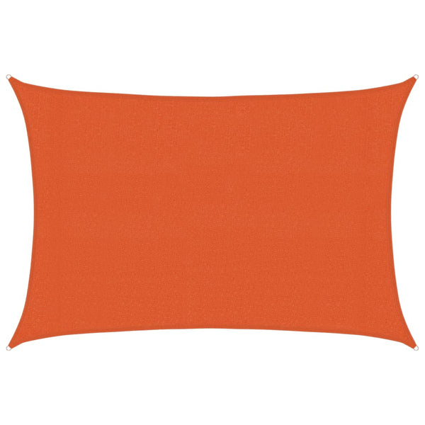Sonnensegel 160 g/m² Rechteckig Orange 3x5 m HDPE