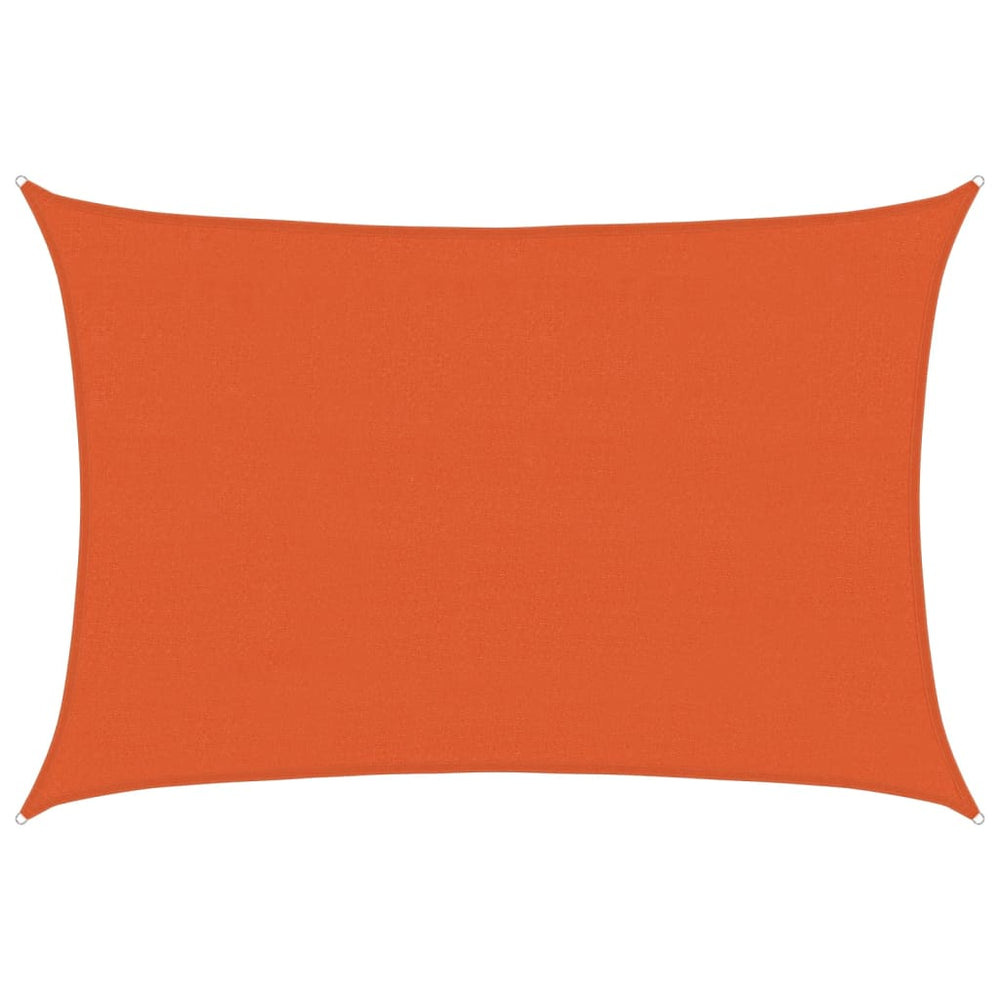 vidaXL Voile d'ombrage 160 g/m² Orange 3,5x5 m PEHD