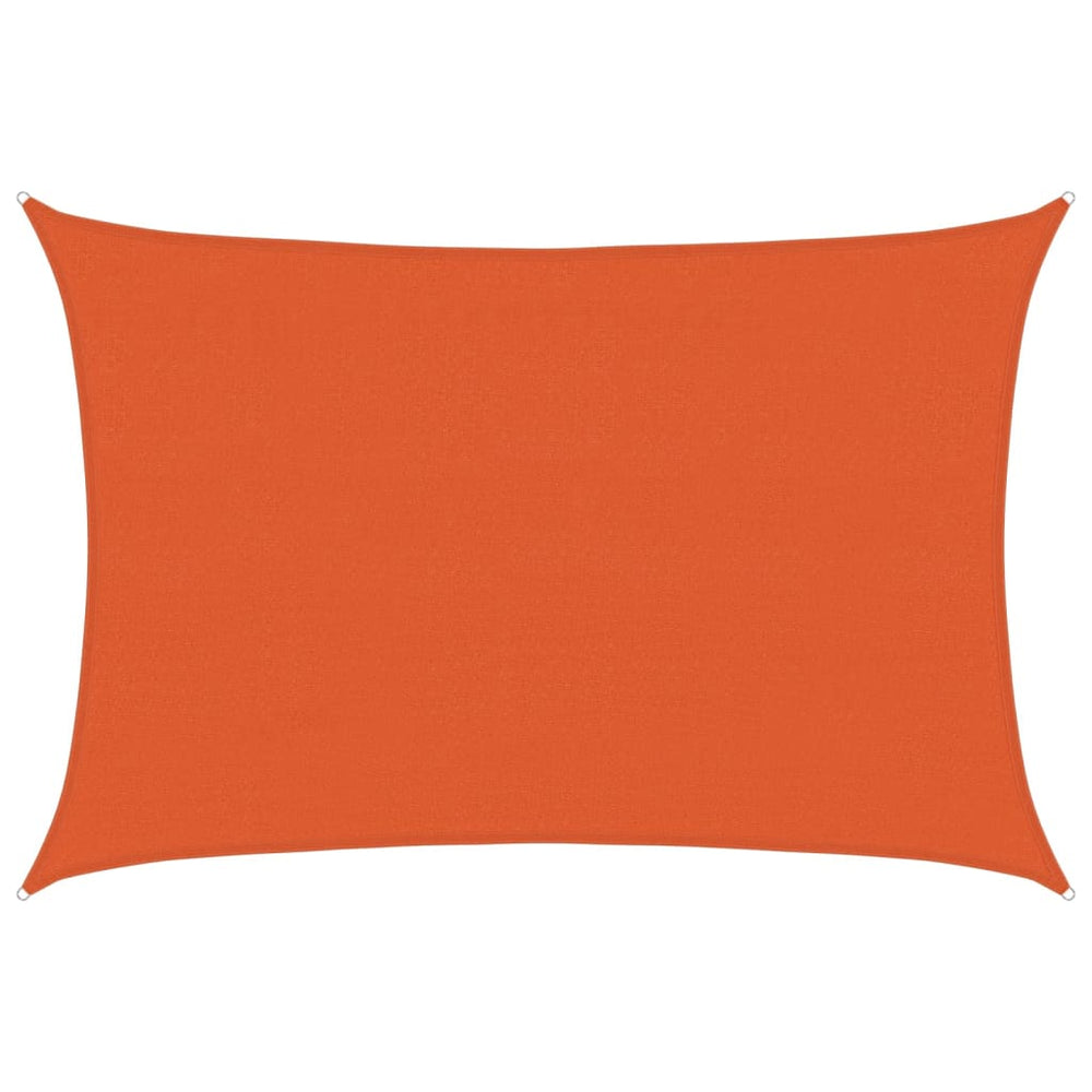 vidaXL Voile d'ombrage rectangulaire orange 4x5 m HDPE 160 g/m²