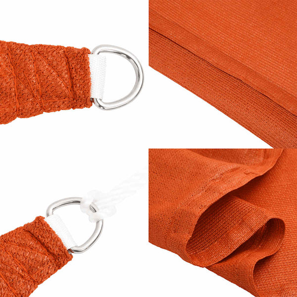Sonnensegel 160 g/m² Orange 4x6 m HDPE