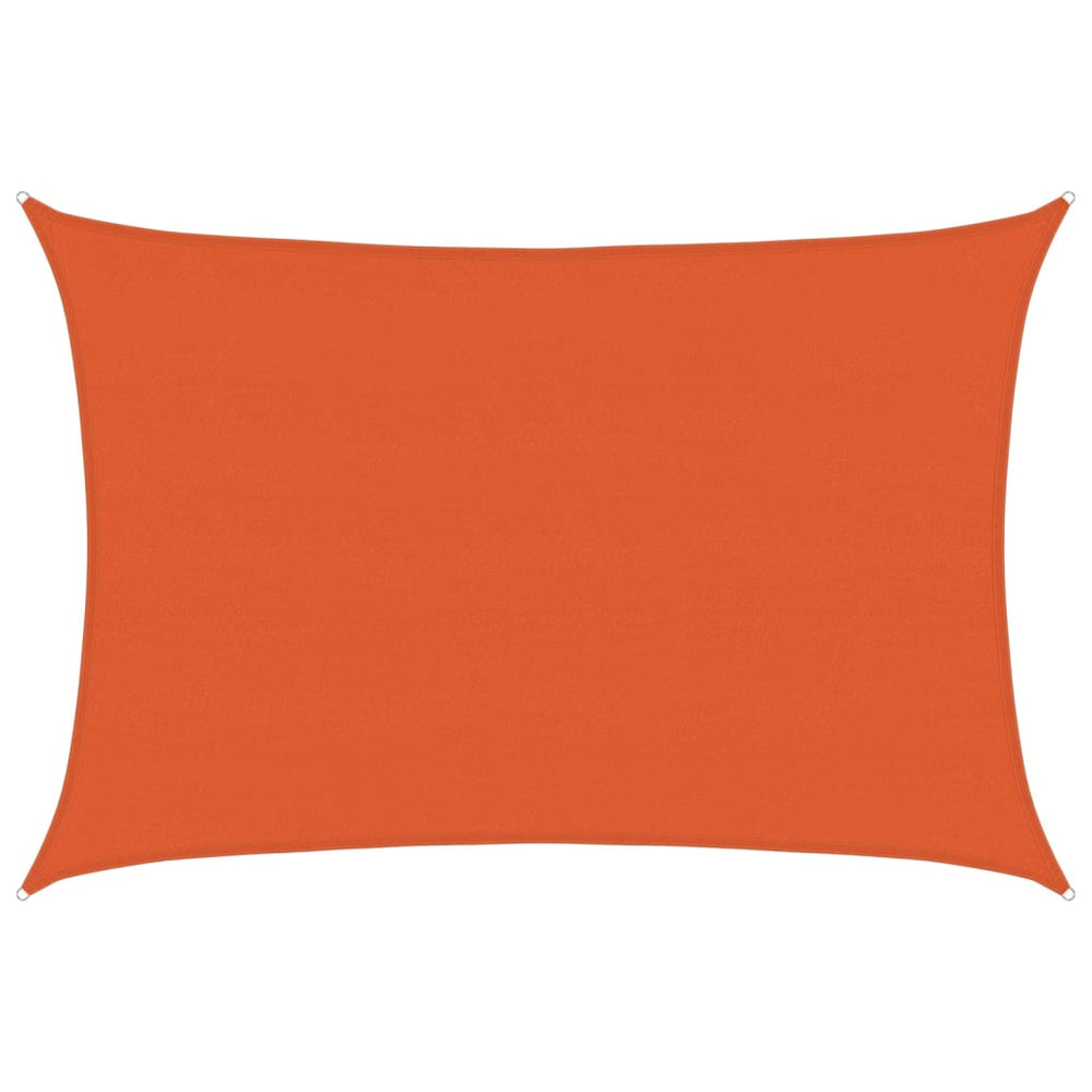 vidaXL Voile d'ombrage rectangulaire 160 g/m² orange 5x7 m HDPE