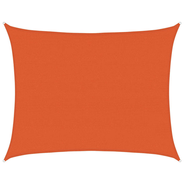 Sonnensegel 160 g/m² Rechteckig Orange 6x7 m HDPE