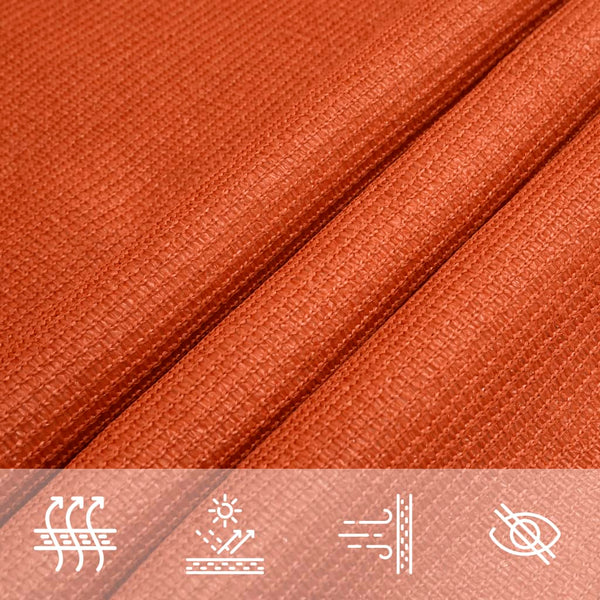 Sonnensegel 160 g/m² Orange 3x3x4,2 m HDPE
