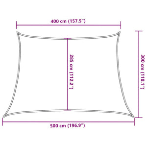Sonnensegel 160 g/m² Trapezform Orange 4/5x3 m HDPE