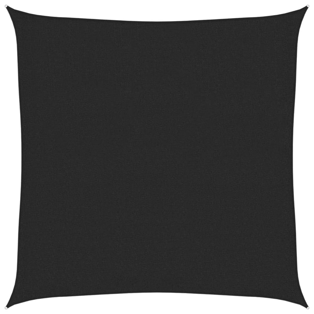 vidaXL Voile d'ombrage 160 g/m² noir 2x2 m en PEHD