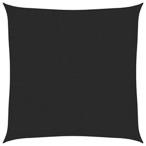 Sonnensegel 160 g/m² Schwarz 2x2 m HDPE