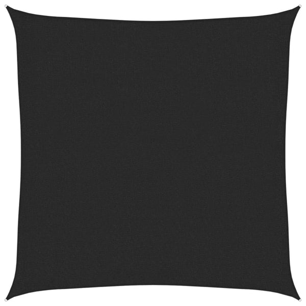 Sonnensegel 160 g/m² Schwarz 2x2 m HDPE