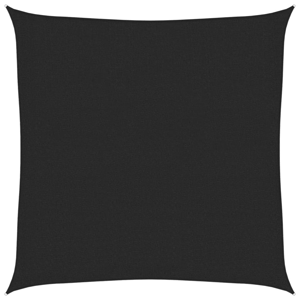 vidaXL Voile d'ombrage 160 g/m² Noir 3x3 m HDPE