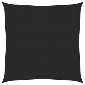 Sonnensegel 160 g/m² Schwarz 3x3 m HDPE
