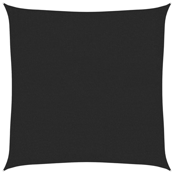 Sonnensegel 160 g/m² Schwarz 3x3 m HDPE