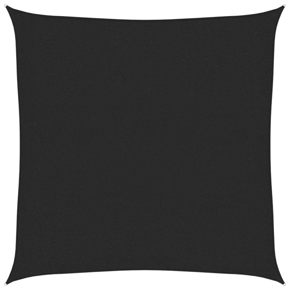 vidaXL Voile d'ombrage 160 g/m² Noir 3,6x3,6 m HDPE