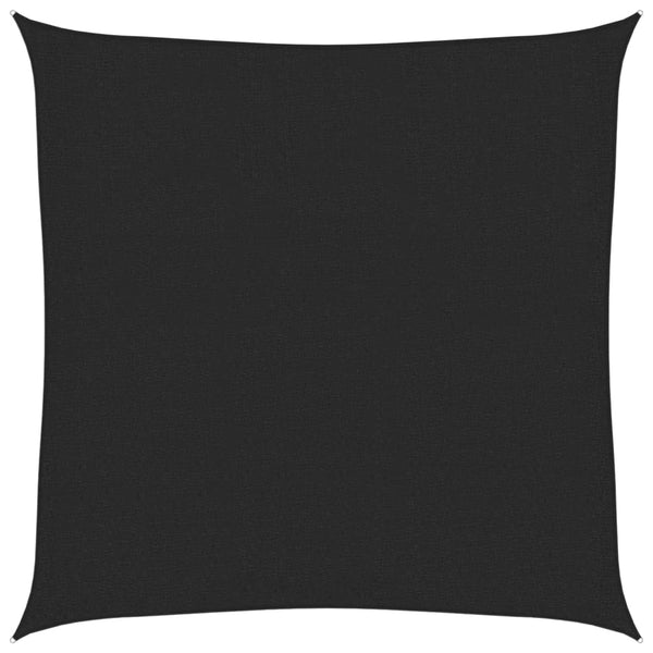 Sonnensegel 160 g/m² Schwarz 3,6x3,6 m HDPE