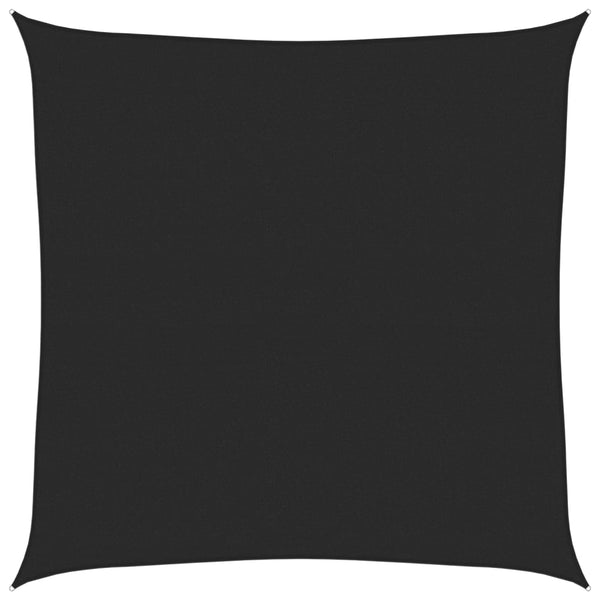 Sonnensegel 160 g/m² Schwarz 4x4 m HDPE