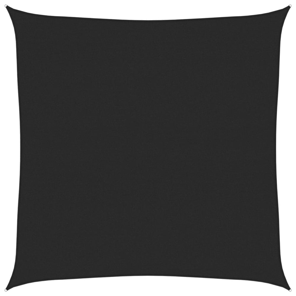 vidaXL Voile d'ombrage 160 g/m² Noir 7x7 m HDPE