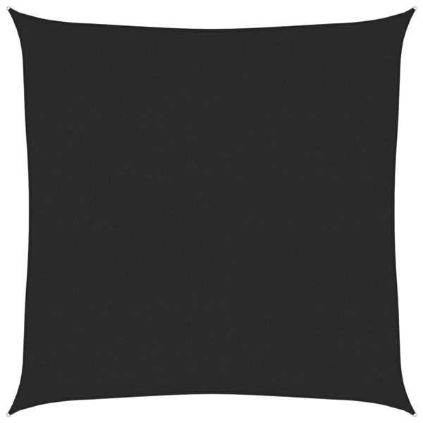 Sonnensegel 160 g/m² Schwarz 7x7 m HDPE