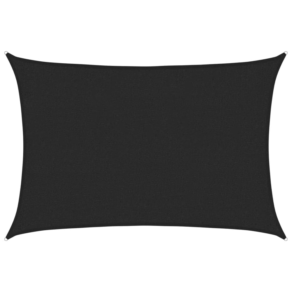 vidaXL Voile d'ombrage 160 g/m² Noir 2x3 m HDPE