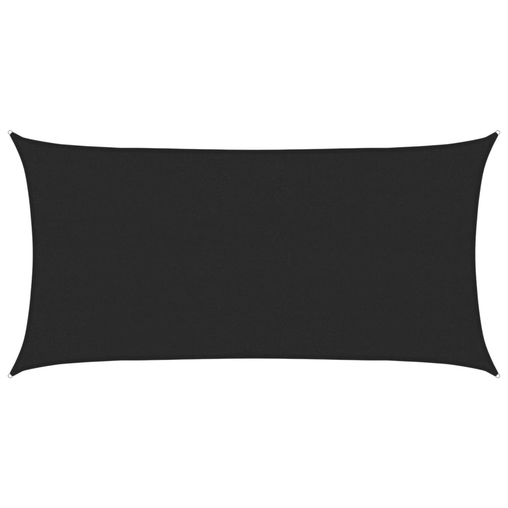 vidaXL Voile d'ombrage 160 g/m² Noir 2x4 m HDPE