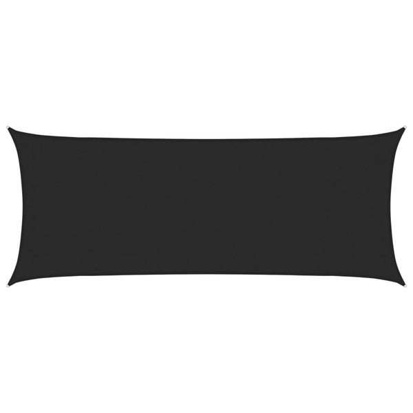 vidaXL Voile d'ombrage 160 g/m² noir 2x4,5 m en PEHD