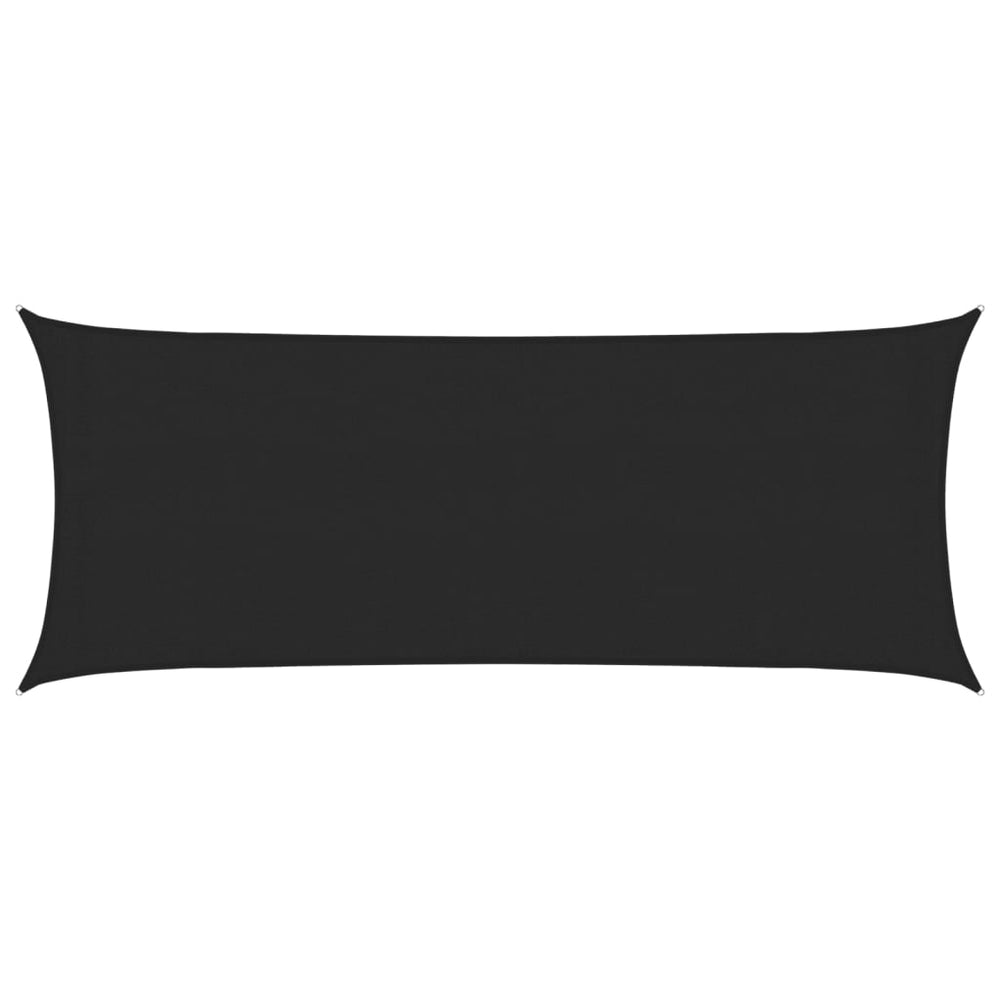 vidaXL Voile d'ombrage 160 g/m² Noir 2x5 m PEHD