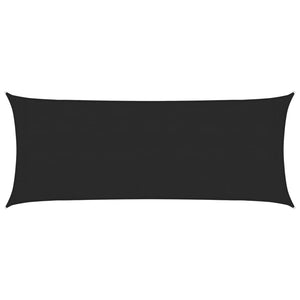 Sonnensegel 160 g/m² Schwarz 2x5 m HDPE