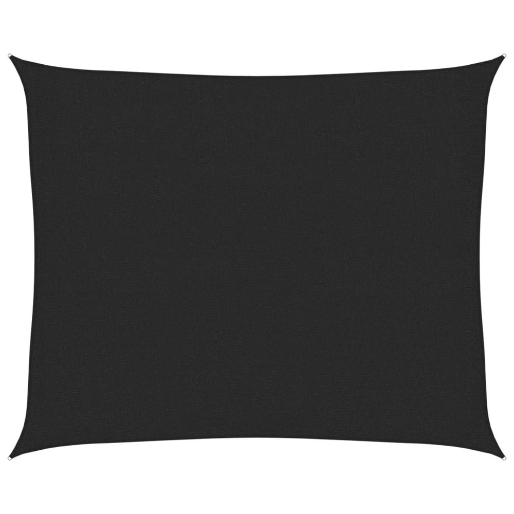 vidaXL Voile d'ombrage 160 g/m² Noir 2,5x3 m PEHD