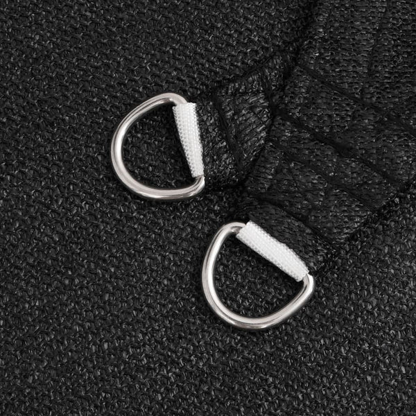 Sonnensegel 160 g/m² Schwarz 2,5x3 m HDPE