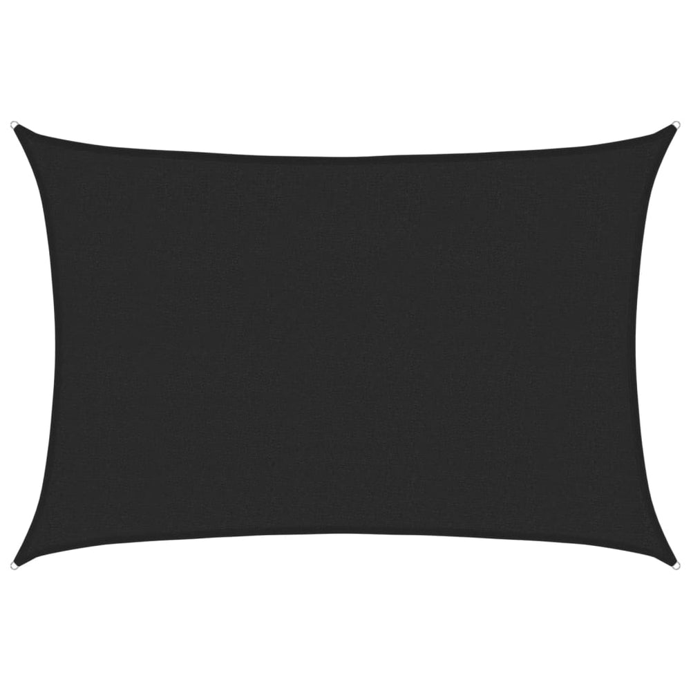 vidaXL Voile d'ombrage 160 g/m² noir 2,5x3,5 m en PEHD