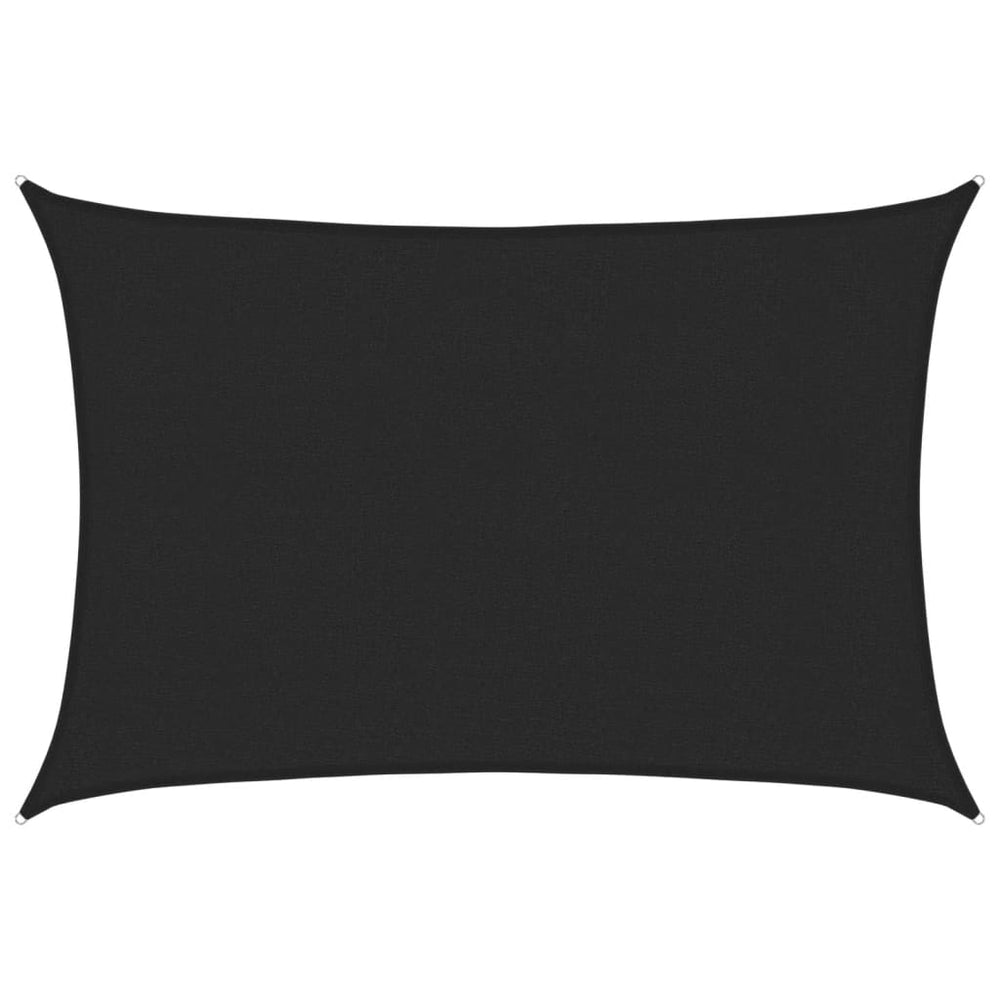 vidaXL Voile d'ombrage 160 g/m² Noir 2,5x4 m PEHD