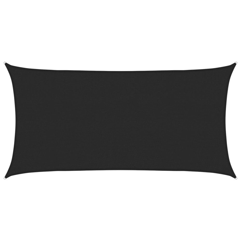 vidaXL Voile d'ombrage 160 g/m² Noir 2,5x4,5 m en PEHD