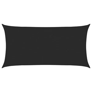 vidaXL Voile d'ombrage 160 g/m² Noir 2,5x4,5 m en PEHD