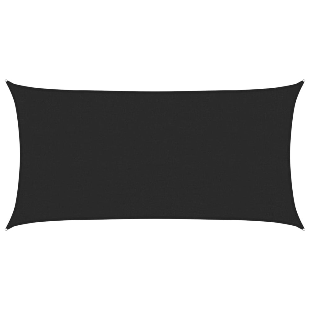 vidaXL Voile d'ombrage 160 g/m² Noir 2,5x5 m HDPE