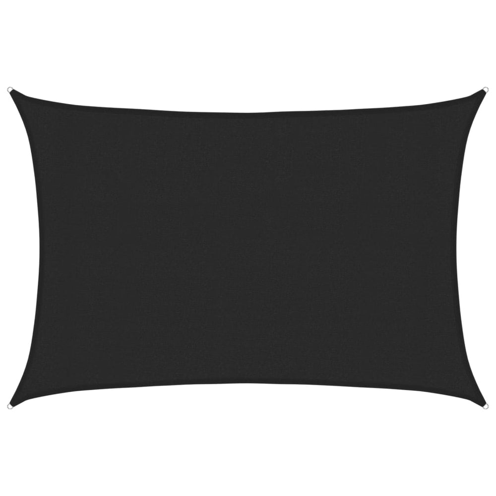vidaXL Voile d'ombrage 160 g/m² Noir 3x4,5 m HDPE