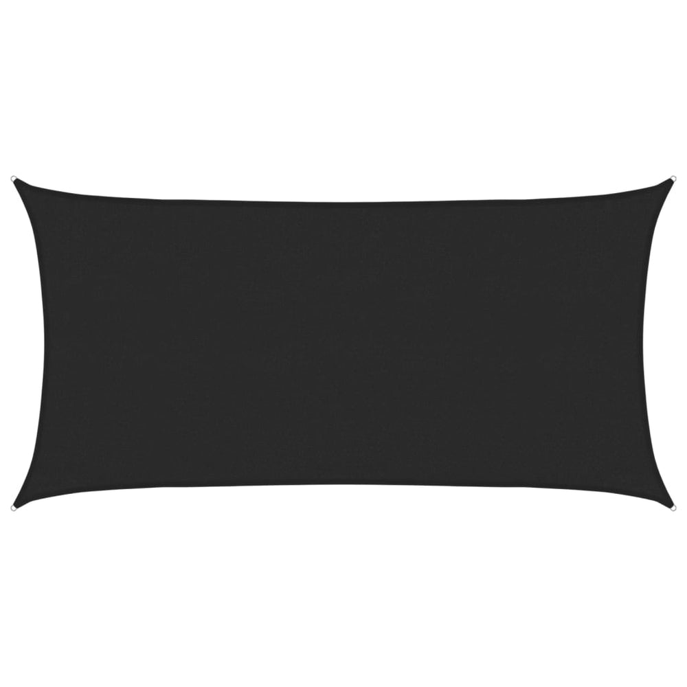 vidaXL Voile d'ombrage 160 g/m² Noir 3x6 m HDPE