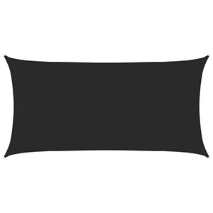 vidaXL Voile d'ombrage 160 g/m² Noir 3x6 m HDPE