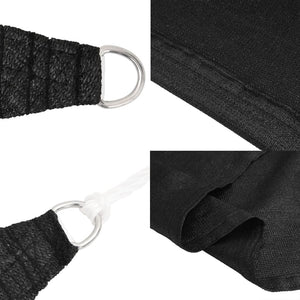 vidaXL Voile d'ombrage 160 g/m² Noir 3x6 m HDPE