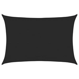 Sonnensegel 160 g/m² Schwarz 3,5x5 m HDPE