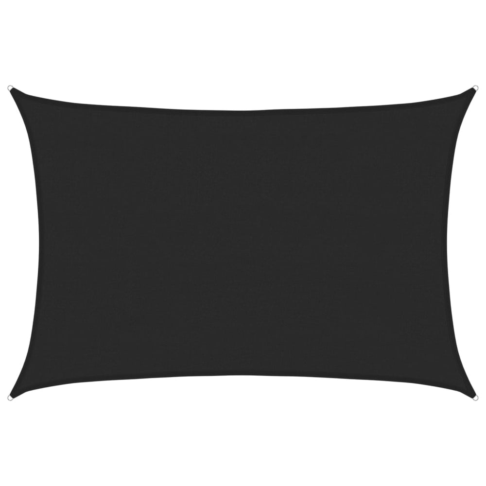 vidaXL Voile d'ombrage 160 g/m² Noir 4x5 m HDPE