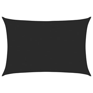 Sonnensegel 160 g/m² Schwarz 4x5 m HDPE
