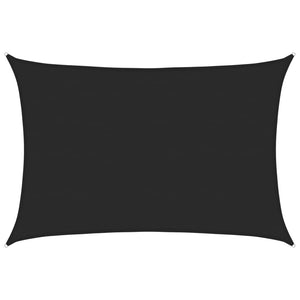 Sonnensegel 160 g/m² Schwarz 5x7 m HDPE