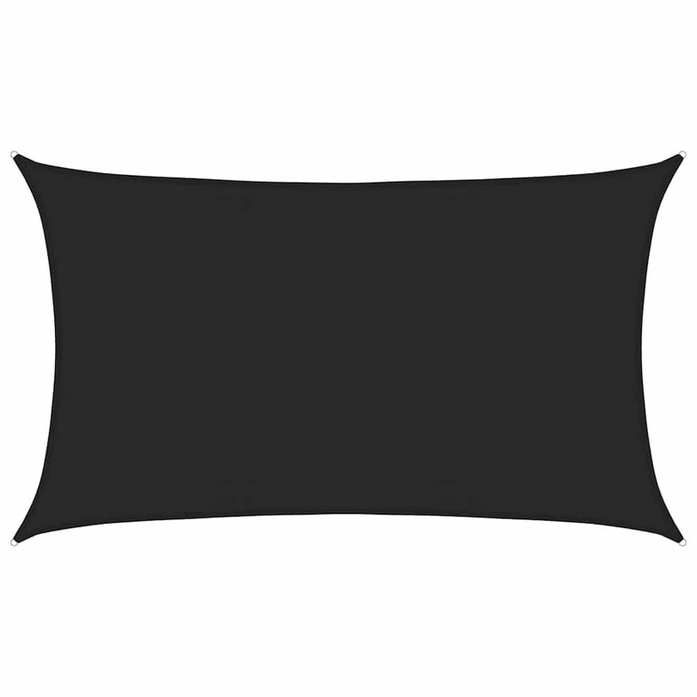 vidaXL Voile d'ombrage 160 g/m² noir 5x8 m HDPE