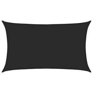 Sonnensegel 160 g/m² Schwarz 5x8 m HDPE
