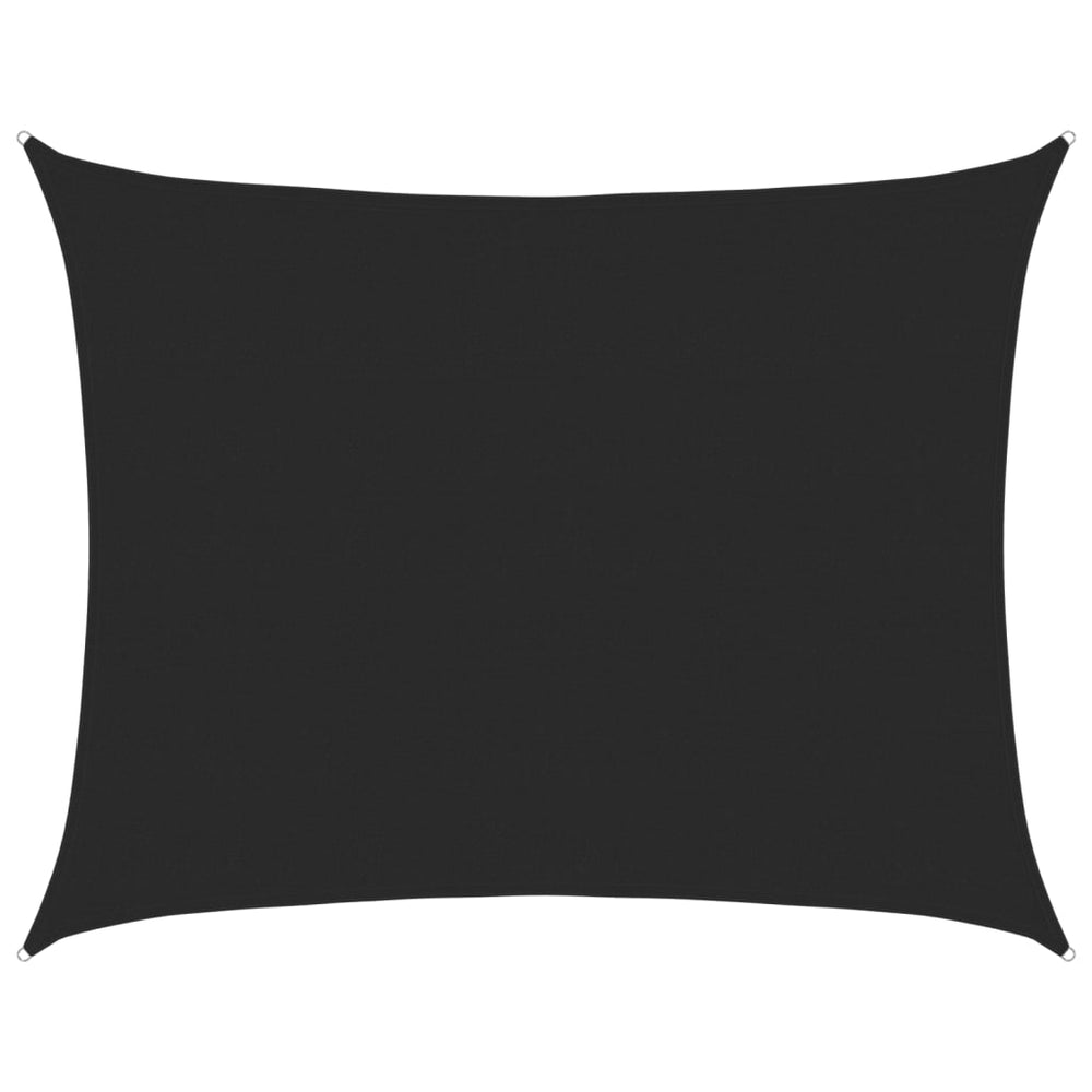 vidaXL Voile d'ombrage 160 g/m² Noir 6x7 m en PEHD