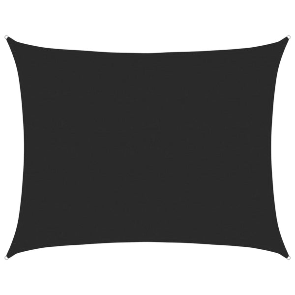 Sonnensegel 160 g/m² Schwarz 6x7 m HDPE
