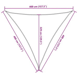 vidaXL Voile d'ombrage 160 g/m² Noir 4x4x4 m PEHD