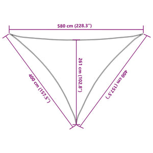 Sonnensegel 160 g/m² Schwarz 4x4x5,8 m HDPE
