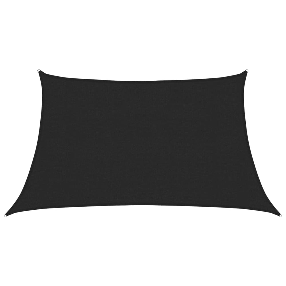 vidaXL Voile d'ombrage 160 g/m² Noir 3/4x2 m PEHD