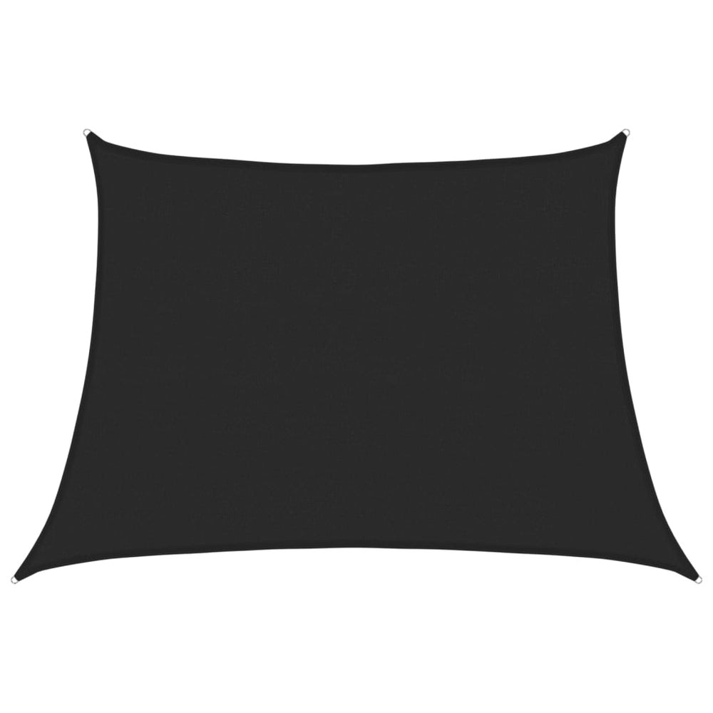 vidaXL Voile d'ombrage 160 g/m² Noir 4/5x3 m PEHD