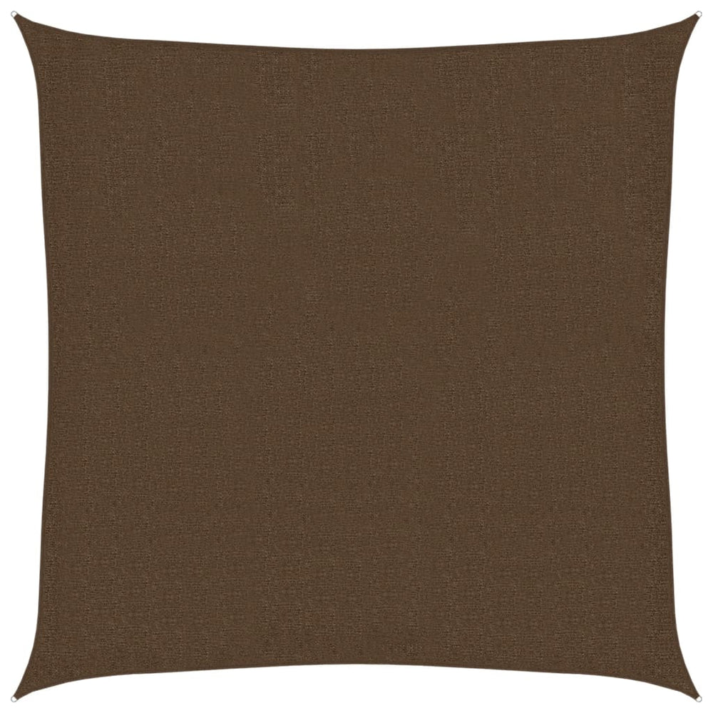 vidaXL Voile d'ombrage 160 g/m² Marron 2,5x2,5 m PEHD