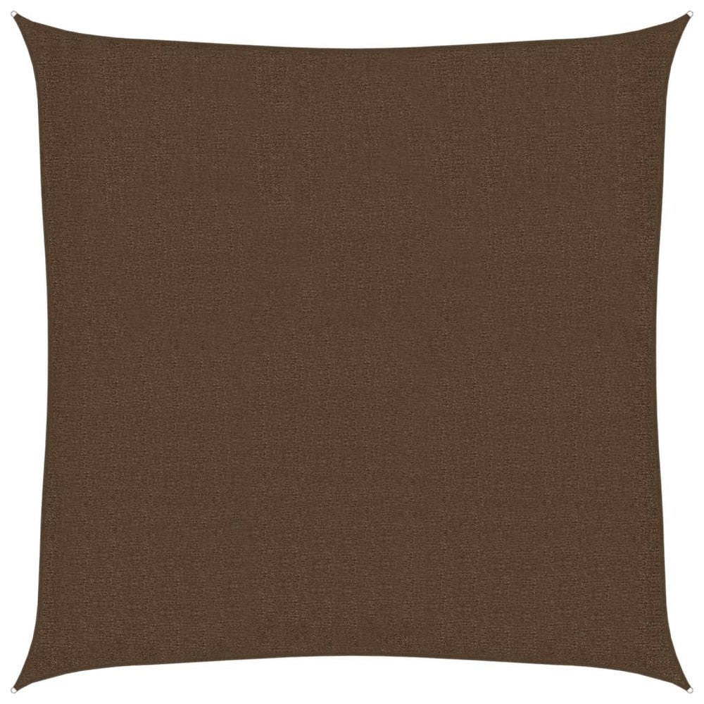 vidaXL Voile d'ombrage 160 g/m² marron 3x3 m HDPE