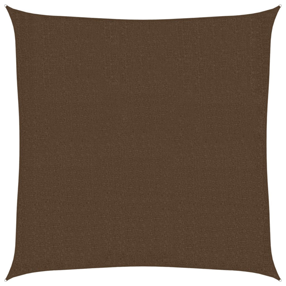 vidaXL Voile d'ombrage 160 g/m² Marron 3,6x3,6 m PEHD